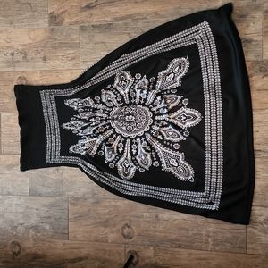 Venus black and white dress cover up medium